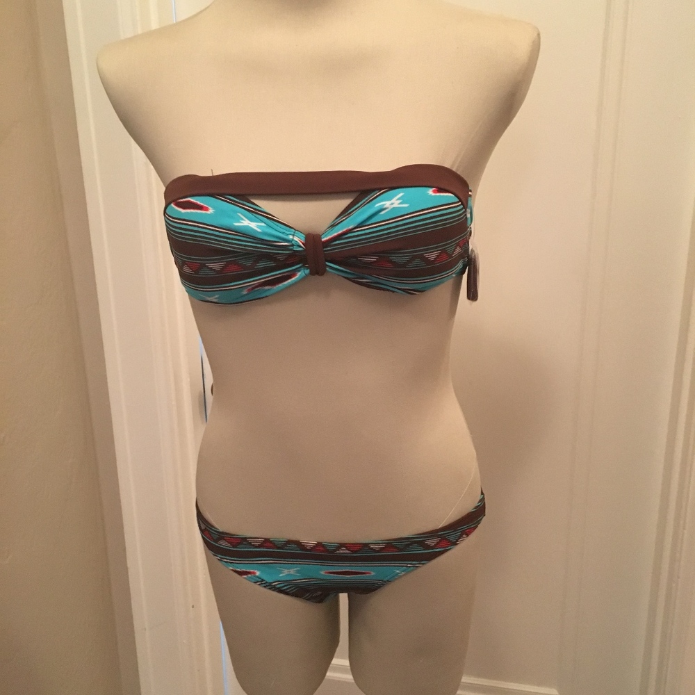 NWT Marci Brown Two piece Southwestern Bikini - Picture 1 of 6